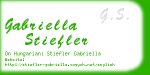 gabriella stiefler business card